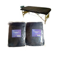 Carton of 10x Bob Fitted Bed Sheets Non-Woven Black 10pk