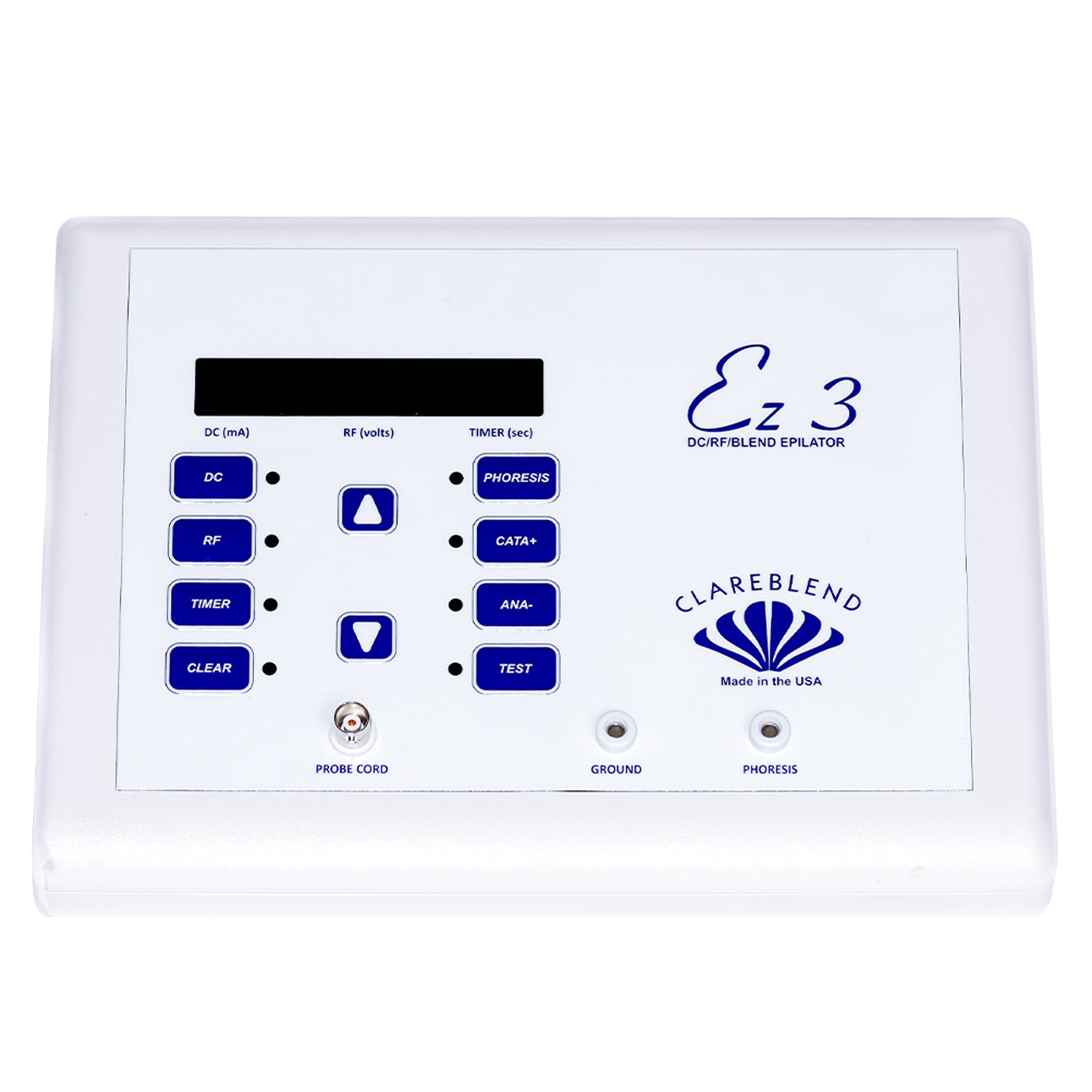 Clareblend EZ3 professional electrolysis machine for permanent hair removal, available in Australia