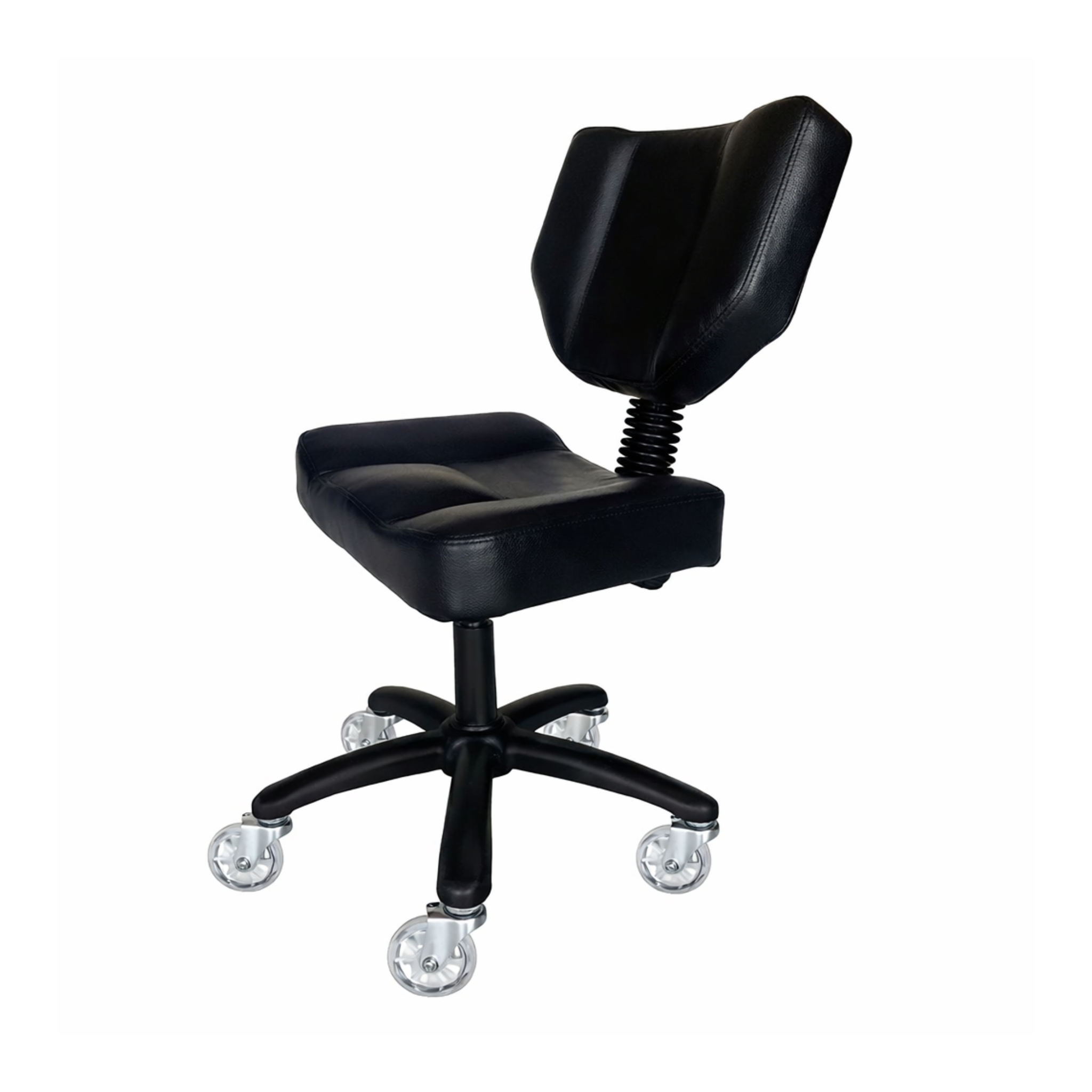  Karma Stanley adjustable salon stool with backrest for therapists and barbers